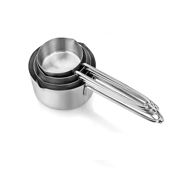 Stainless Steel Measuring Cups for Liquids Set of 4 with indent for an easy pour - Picture 7 of 7